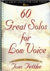 60 Great Solos for Low Voice Vocal Solo & Collections sheet music cover